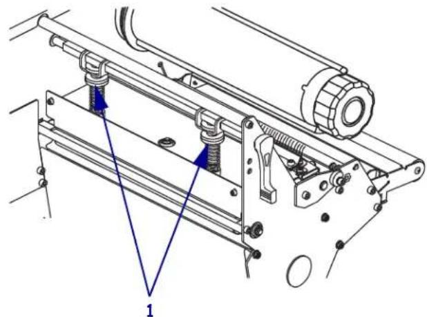 ZEBRA 110Xi4 - To adjust printhead pressure, complete these steps: - 2