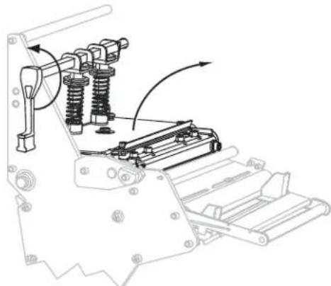 ZEBRA 110Xi4 - To load ribbon, complete these steps: - 6