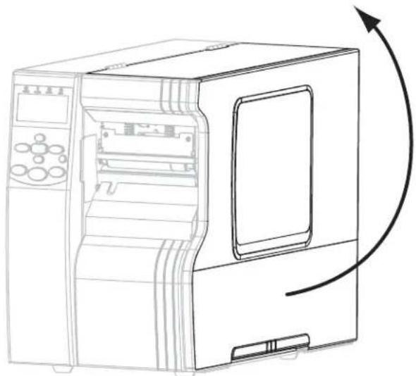 ZEBRA 110Xi4 - To place roll media on the media supply hanger, complete these steps: - 1