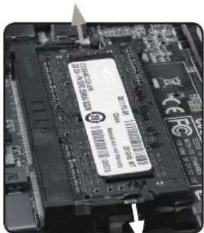 Close-up of a computer motherboard with visible chip labels and annotations, including 'IC500' and 'IC501'
