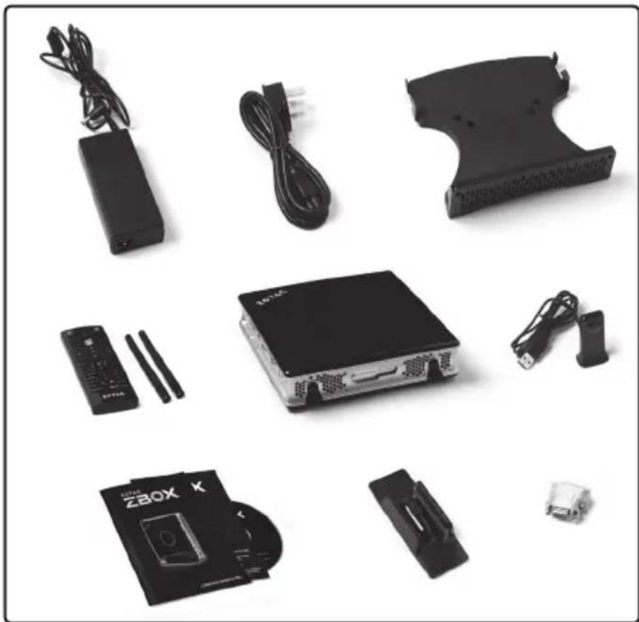 Zotac ZBOX ID88 Plus - Package contents - 1