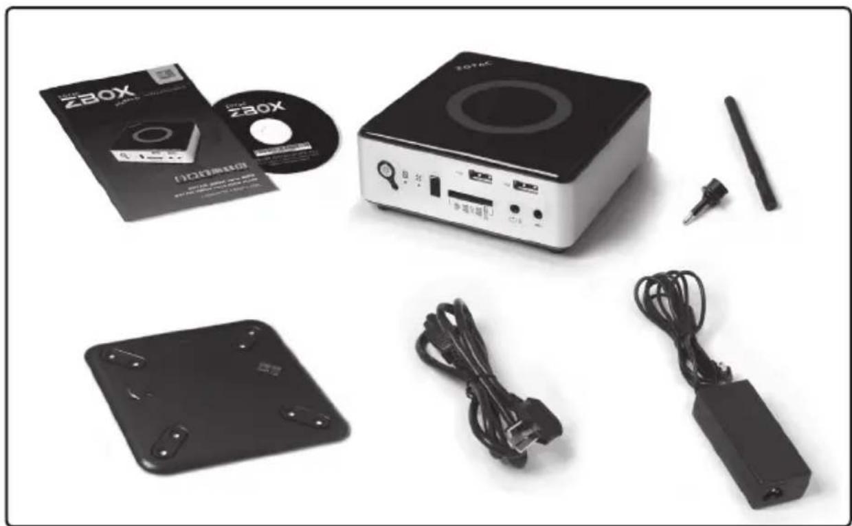 Zotac ZBOX nano ID64 Plus - Package contents - 1