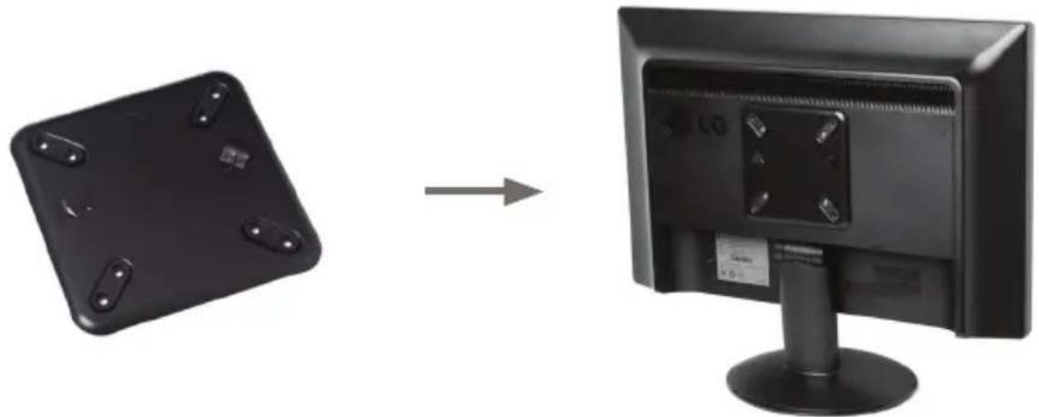Zotac ZBOX nano ID64 Plus - Mounting the ZOTAC ZBOX nano to a LCD monitor - 1