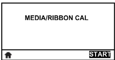 MEDIA/RIBBON CAL START