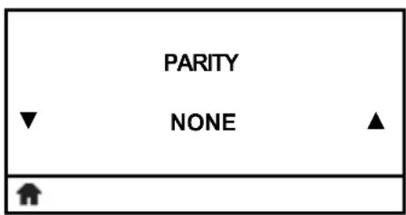 PARITY ▼ NONE ▲ ↑