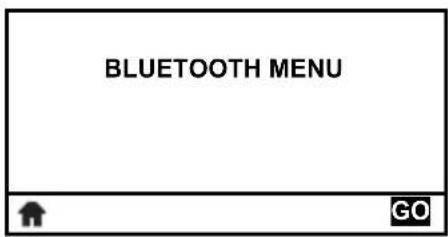 BLUETOOTH MENU ↑ GO