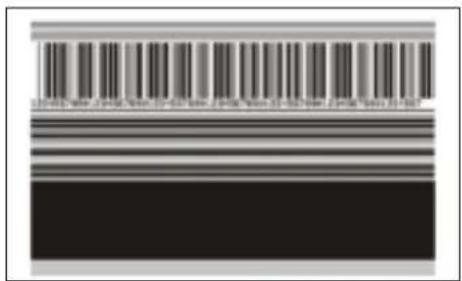 Barcode image with standard barcode and corresponding numerical data below it
