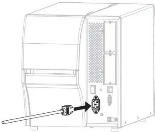 ZEBRA ZT420 - To connect the printer to a power source, complete these steps: - 1