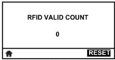 RFID VALID COUNT 0 RESET