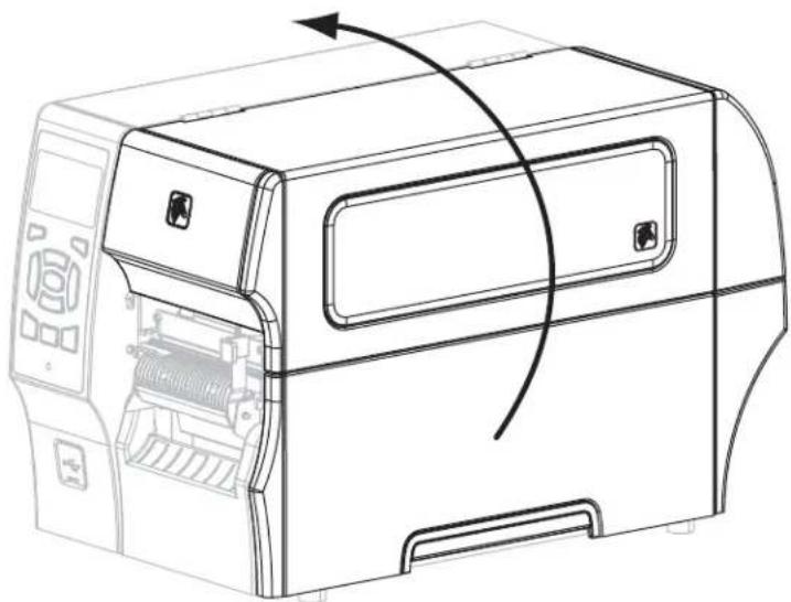 ZEBRA ZT420 - If adhesive buildup affects peel-off performance, complete these steps: - 1
