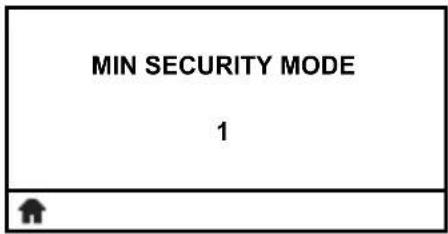 MIN SECURITY MODE 1