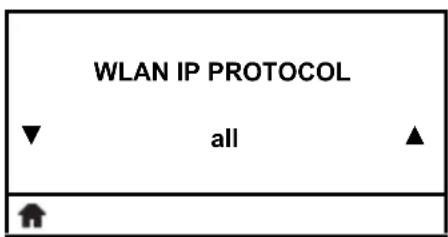 WLAN IP PROTOCOL ▼ all ▲ ↑