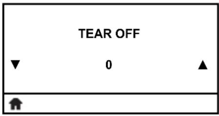 TEAR OFF ▼ 0 ▲ ↑