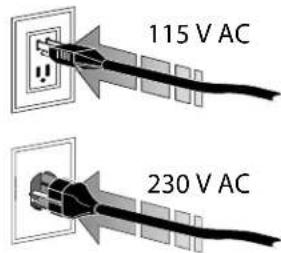 115 V AC 230 V AC