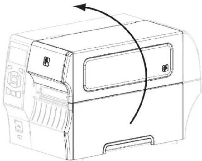 ZEBRA ZT420 - To load media, complete these steps: - 1
