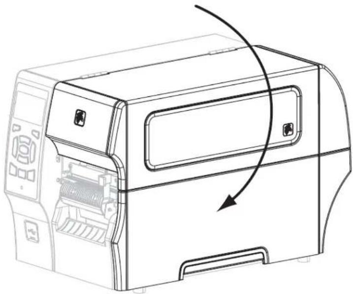 ZEBRA ZT420 - If adhesive buildup affects peel-off performance, complete these steps: - 10