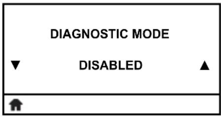 DIAGNOSTIC MODE DISABLED