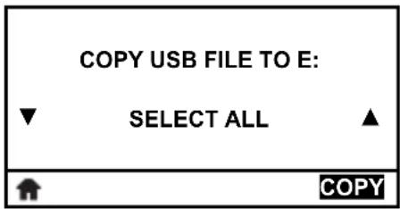 COPY USB FILE TO E: ▼ SELECT ALL ▲ COPY