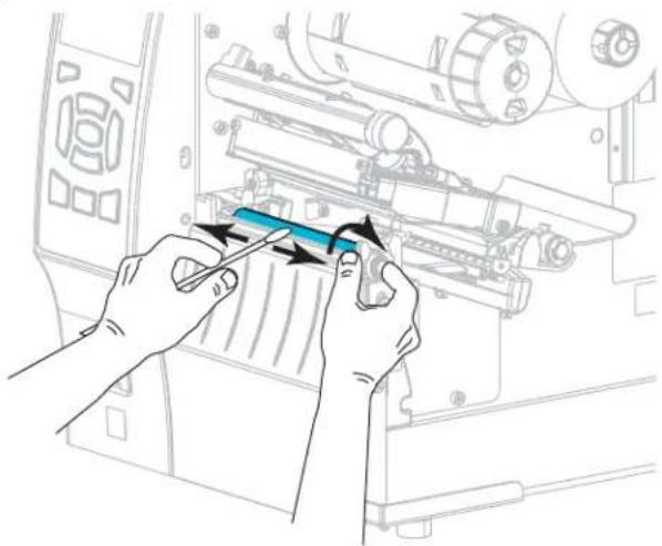 ZEBRA ZT420 - To clean the printhead and platen roller, complete these steps: - 5
