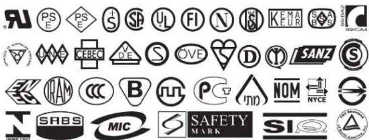 Collection of corporate logos including PSE, SAB, SA, and others with standard alphanumeric codes and symbols.