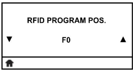 RFID PROGRAM POS. ▼ F0 ▲