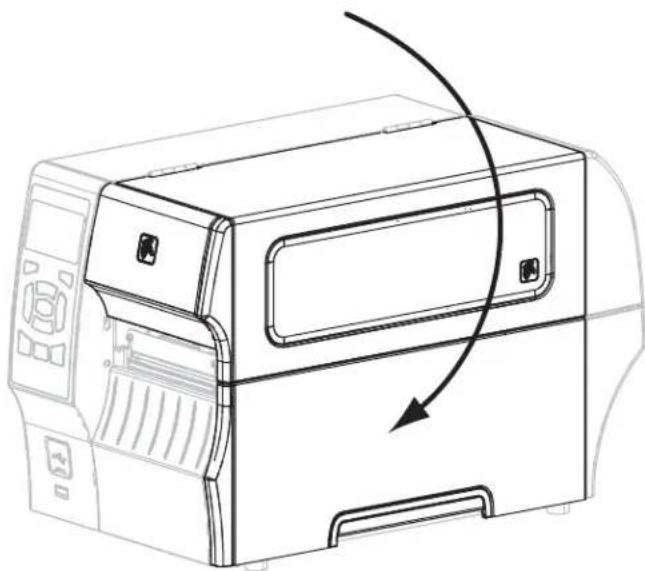 ZEBRA ZT420 - To load ribbon, complete these steps: - 7