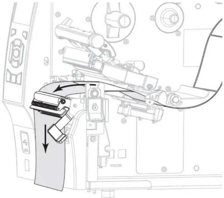 ZEBRA ZT420 - Final Steps for Peel-Off Mode (with or without Liner Take-Up) - 5