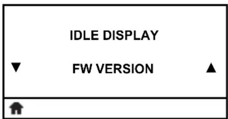 IDLE DISPLAY FW VERSION ↑