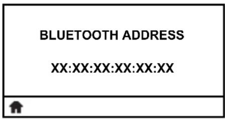 BLUETOOTH ADDRESS XX:XX:XX:XX:XX:XX