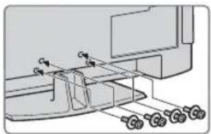 SONY Bravia KDL-26E4020 - 2: Attaching the stand - 3
