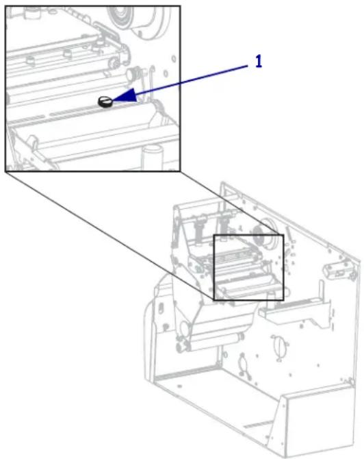 ZEBRA 140Xi4 - To reposition the upper media sensor along the inside portion of the media, complete these steps: - 1