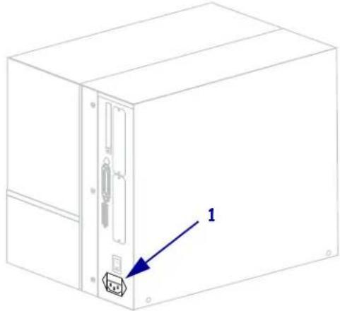 ZEBRA 140Xi4 - To connect the printer to a power source, complete these steps: - 1