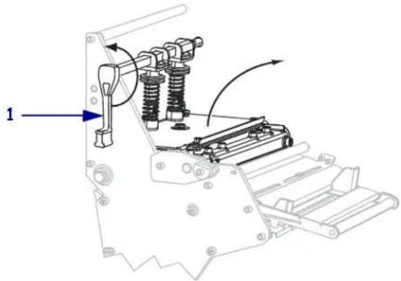 ZEBRA 140Xi4 - To set up the printer in Rewind mode, complete these steps: - 2