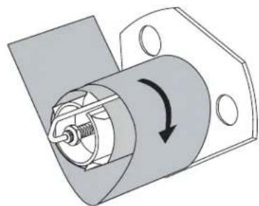 ZEBRA 140Xi4 - To remove media or liner from the rewind spindle, complete these steps: - 1