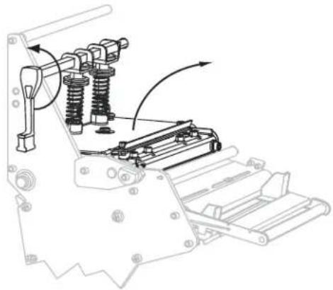 ZEBRA 140Xi4 - To load ribbon, complete these steps: - 6