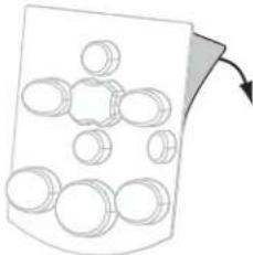 ZEBRA 220Xi4 - To install the control panel keypad cover, complete these steps: - 1