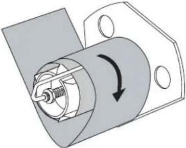 ZEBRA 220Xi4 - To remove media or liner from the rewind spindle, complete these steps: - 1