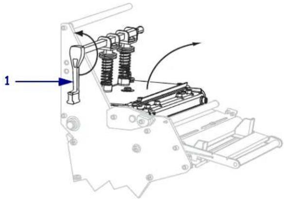 ZEBRA 220Xi4 - To set up the printer in Peel-Off mode, complete these steps: - 2