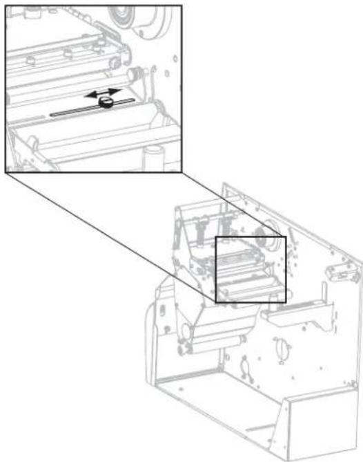 ZEBRA 220Xi4 - To reposition the upper media sensor along the inside portion of the media, complete these steps: - 3