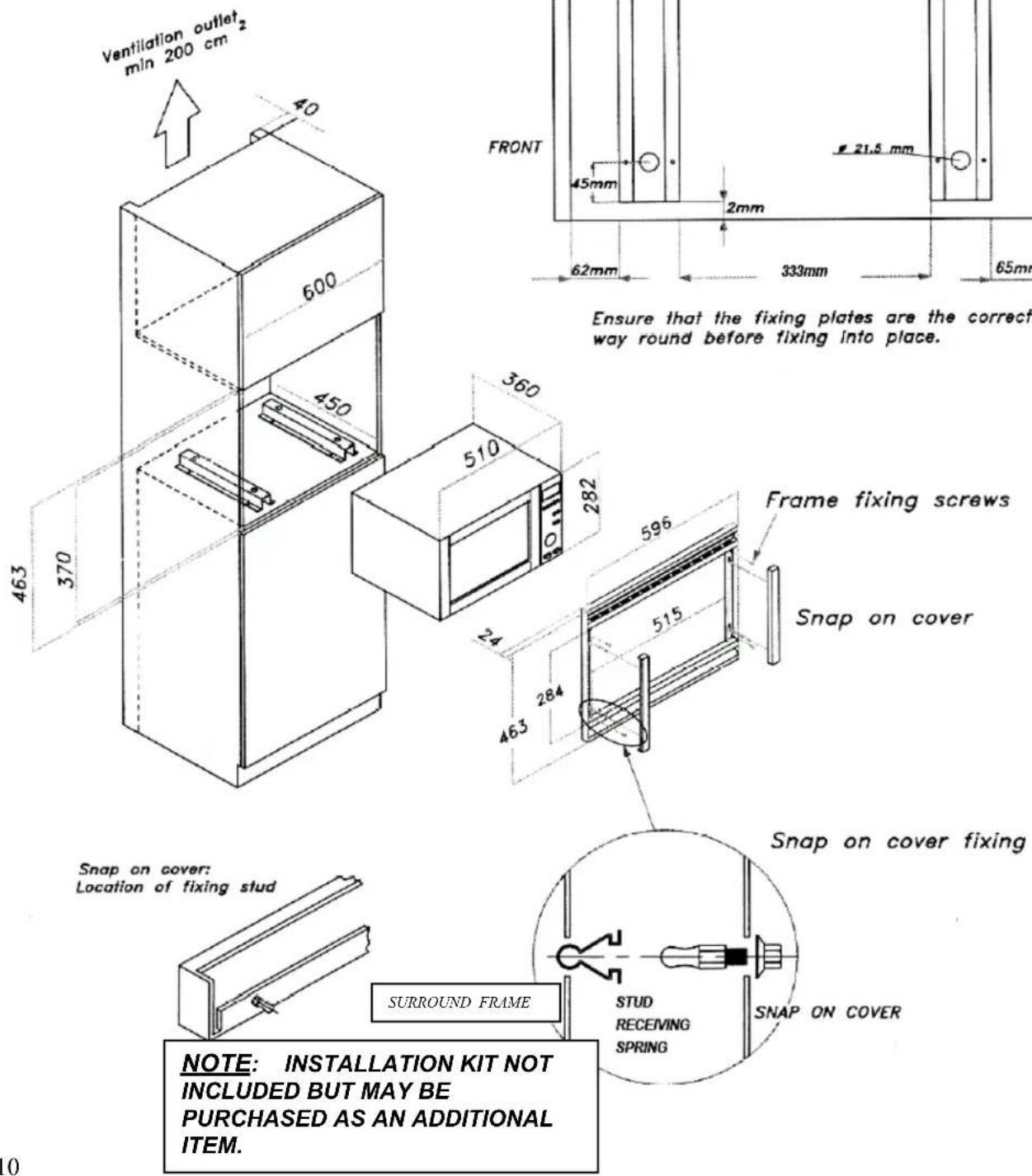 BAUMATIC BTM23.1SS - INSTALLATION REQUIREMENTS - 1