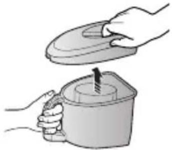 Illustration of two hands holding a cup with a lid and a straw (no text or symbols).