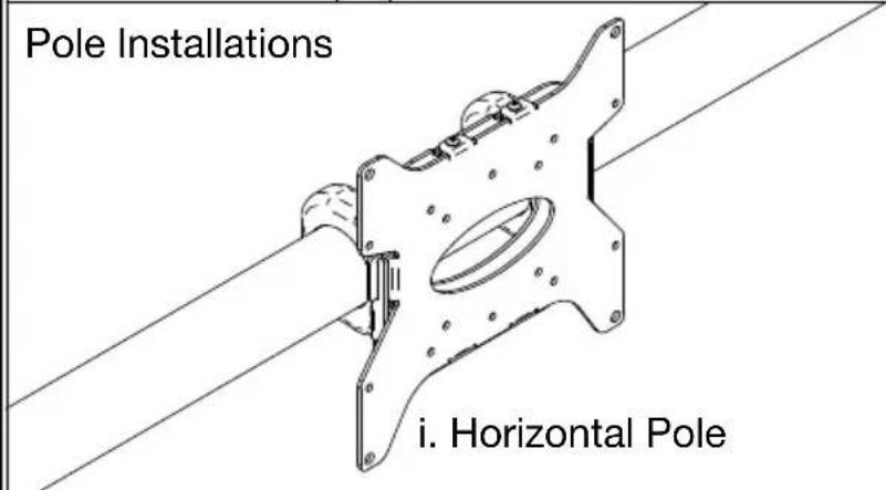 Pole Installations i. Horizontal Pole