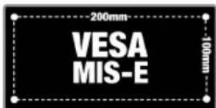200mm VESA MIS-E -100mm