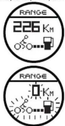 RANGE 226 Km RANGE KM