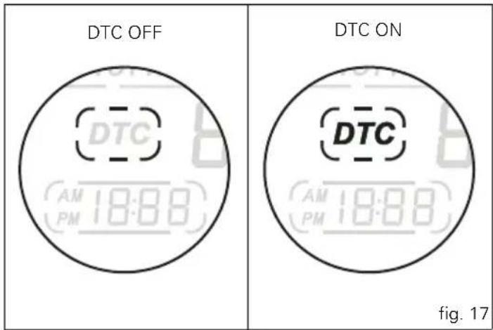 DTC OFF DTC ON AM 18:88 PM DTC AM 18:88 PM fig. 17
