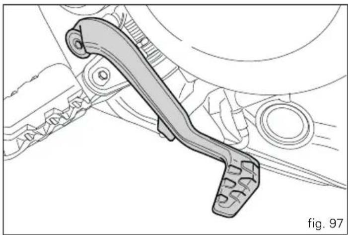 DUCATI Multistrada 1200S ABS - Rear brake pedal (fig. 97) - 1