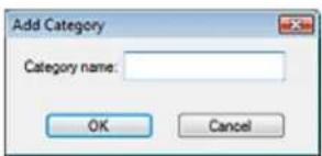 Add Category Category name: OK Cancel