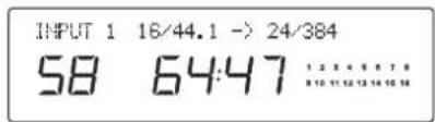 INPUT 1 16/44.1 -> 24/384 58 64:47 1 2 3 4 5 6 7 8 9 10 11 12 13 14 15 16
