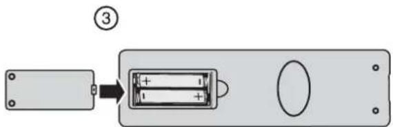 Diagram showing a battery component with labeled pin and internal charge distribution, marked as figure 3.