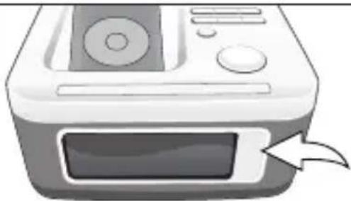 Illustration of a portable electronic device with a screen and control panel (no text or symbols)
